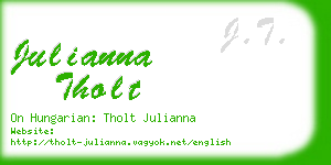 julianna tholt business card